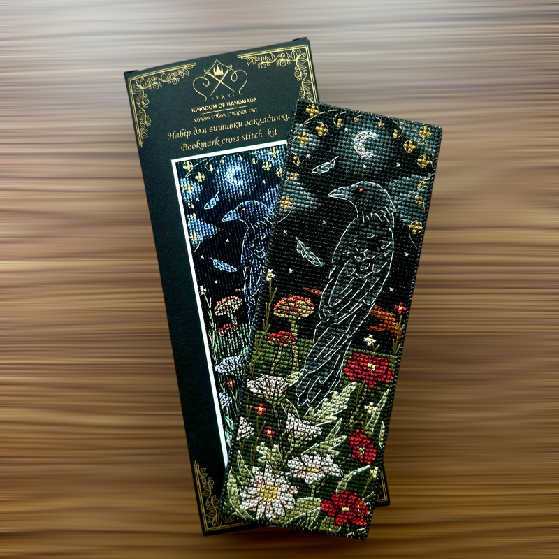 Набір для вишивки закладки "Вартовий ночі (крук)” BMG-02